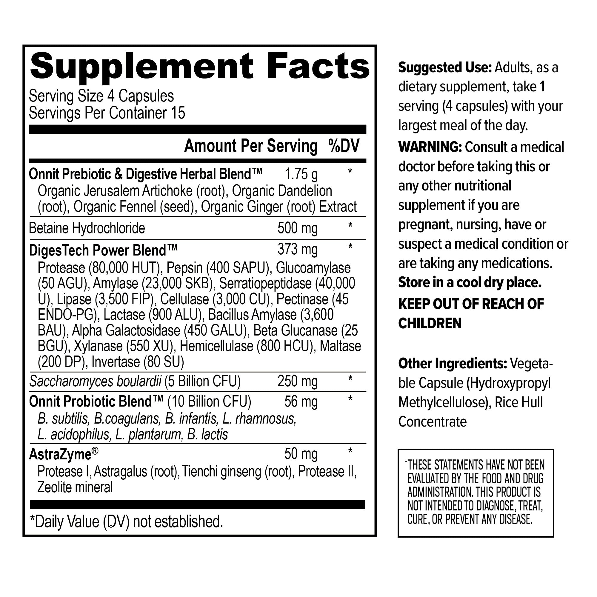 IGEN Non-GMO Tested seal on ONNIT Total Gut Health bottle