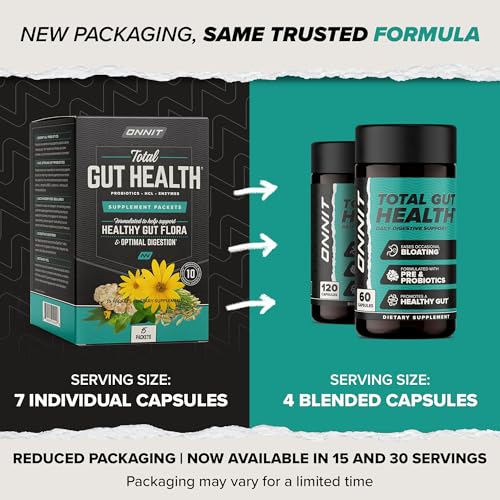 With meals use of ONNIT Total Gut Health shown with food