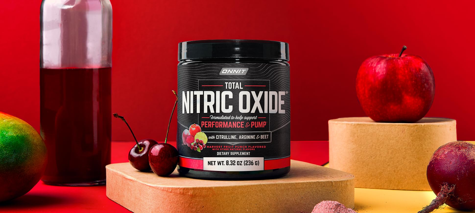 ONNIT Total Nitric Oxide Non-GMO verified label signals transparent quality