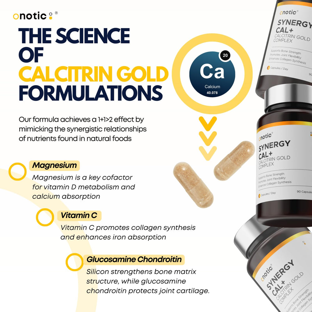 ONOTIC Calcitrin Gold two capsules daily dosing