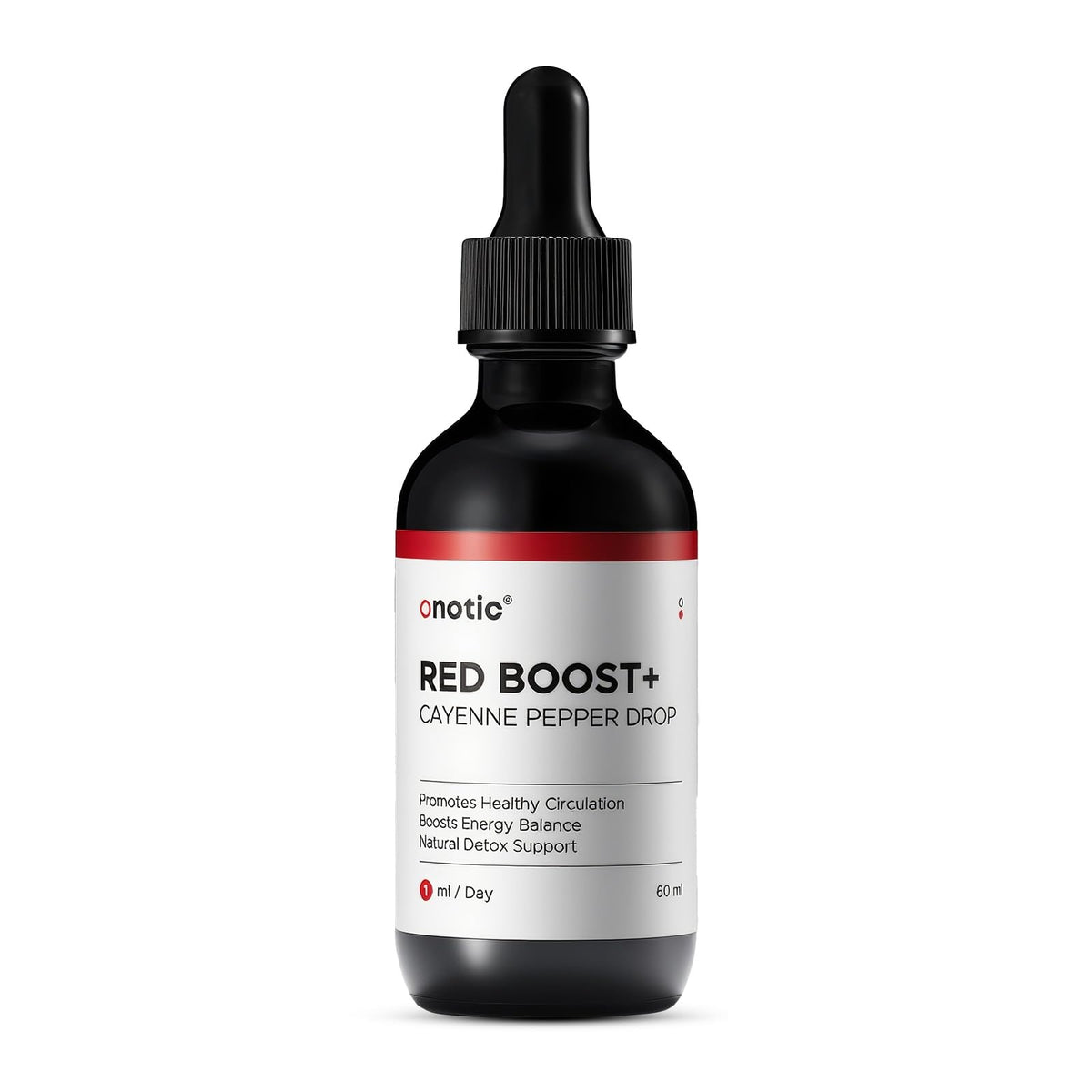 ONOTIC Cayenne Pepper Drops bottle for daily vegan supplement use