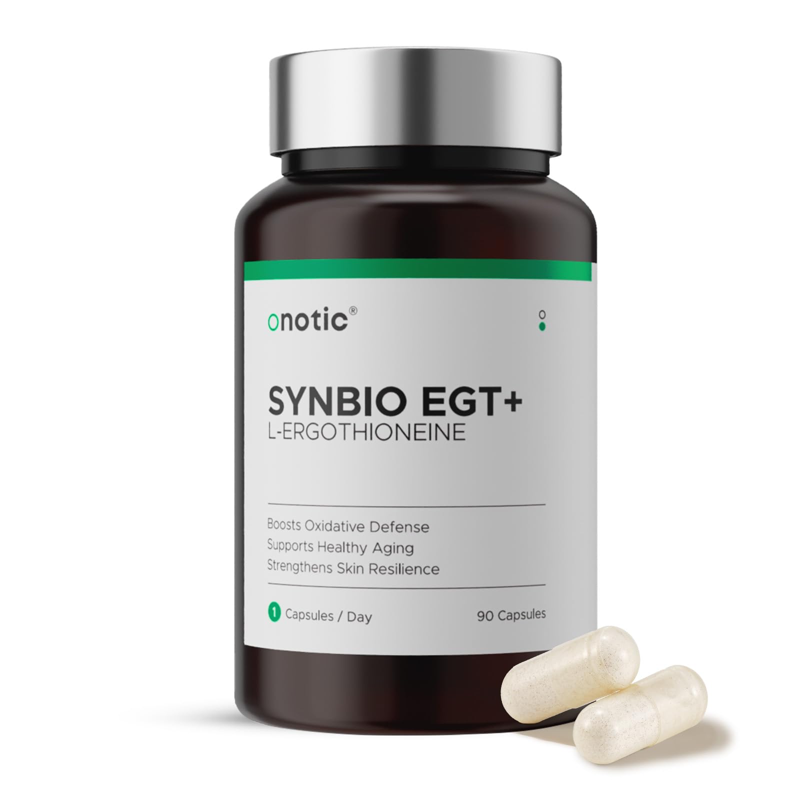 ONOTIC Ergothioneine supplement-after-work desk setup promoting daily care.