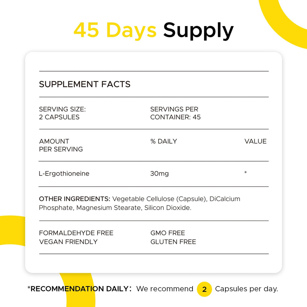ONOTIC Ergothioneine supplement-bottle lifestyle-scene with healthy foods.