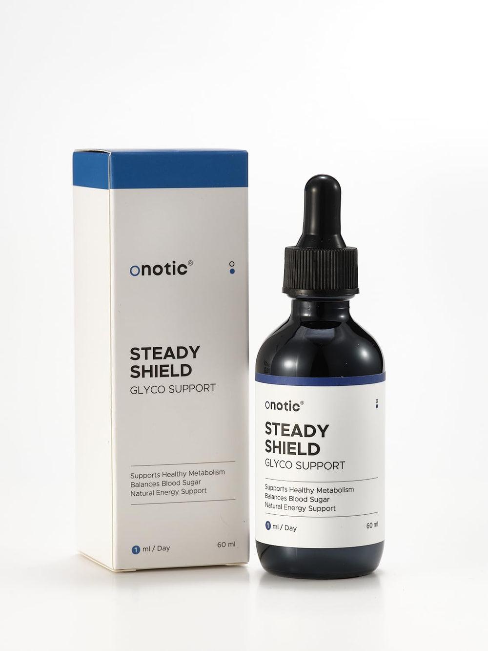 60 ml bottle highlighting a two-month supply.