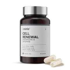 Onotic Spermidine bottle front highlights energy support and cellular vitality