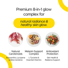 ONOTIC Tanning Gummies two gummies serving for convenient daily nutrients
