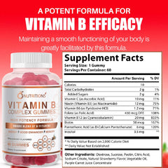 Close-up of O NUTRITIONS gummies highlighting vegan friendly formula