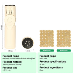 OnVisit hot stone moxibustion tool with adjustable angle for comfort.