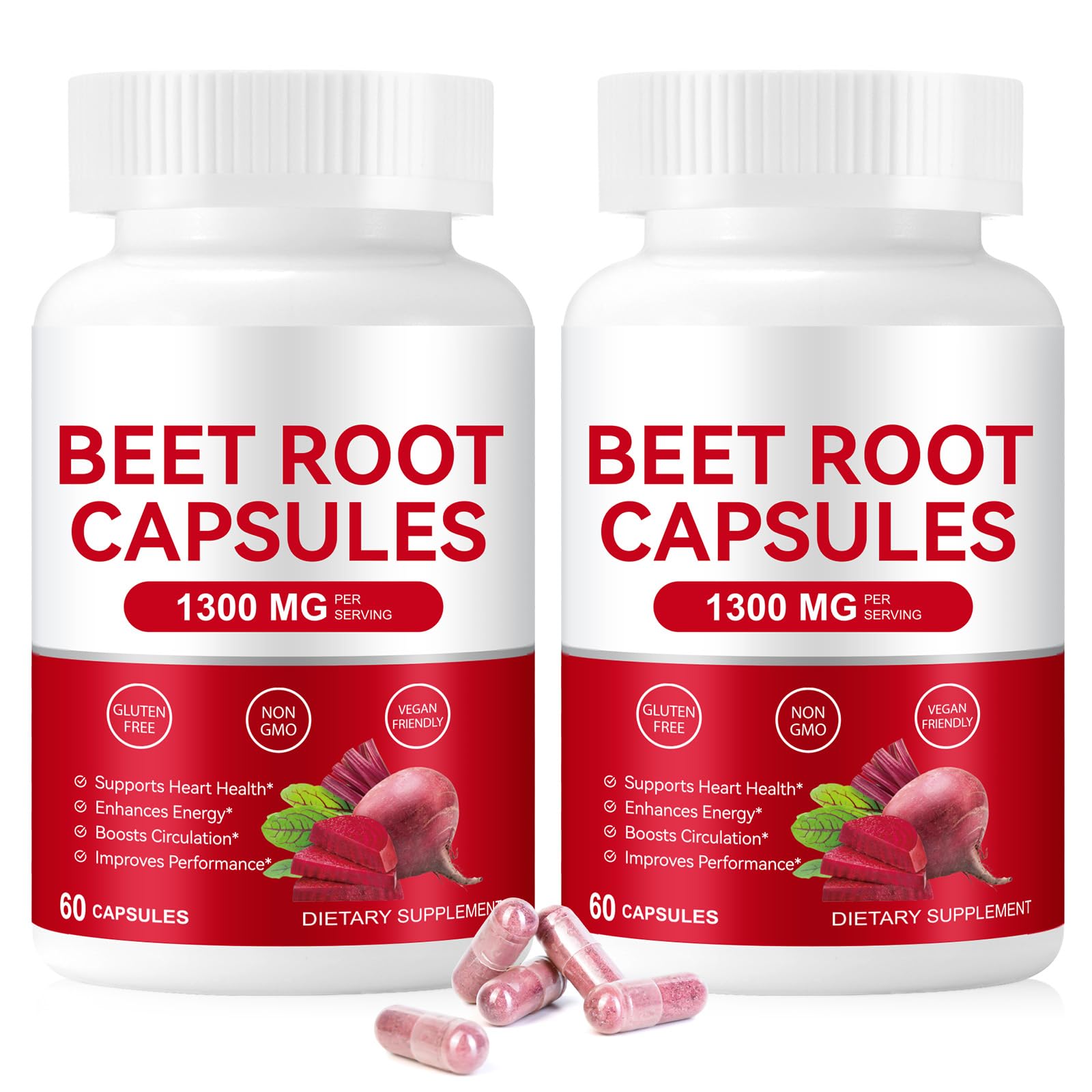 Onznoz Beetroot Capsules bottle front for daily circulation support.