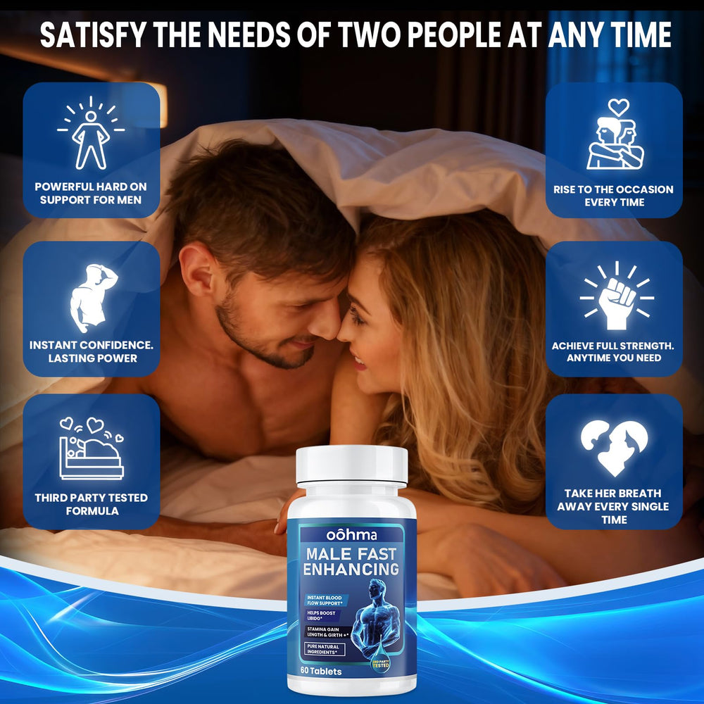 Oohma bottle label close-up highlighting third-party testing and key ingredients.