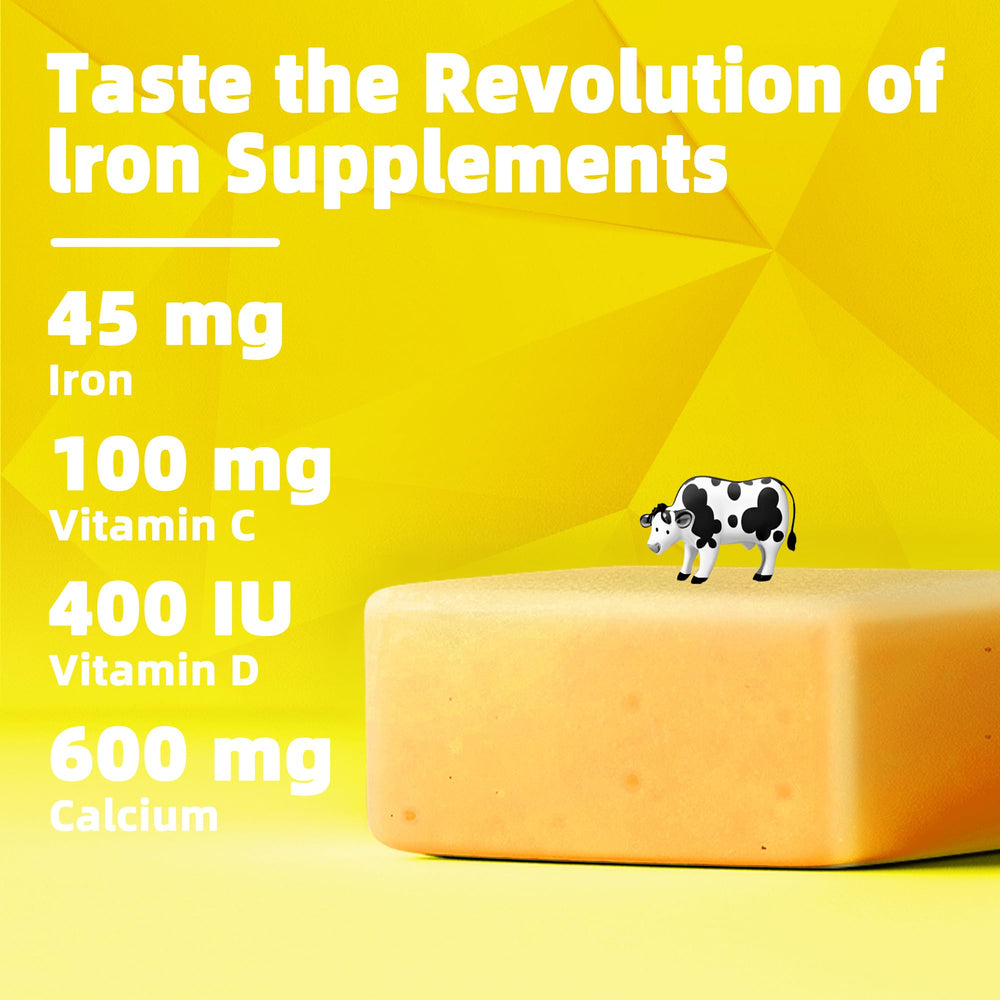 Openovomins iron soft chews gummy texture for easy daily iron intake