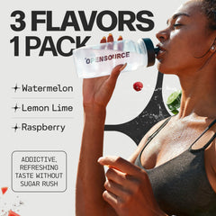 OPENSOURCE Lemon Lime packet provides refreshing hydration without sugar.