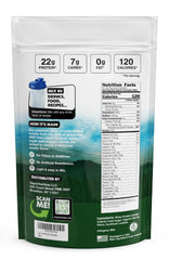 Opportuniteas grass-fed vanilla whey tub front highlights premium ingredients.