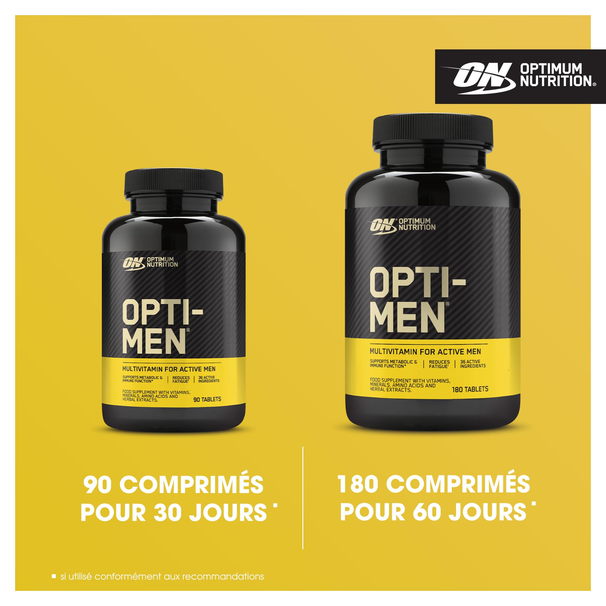 Opti-Men bottle in a gym bag for an active lifestyle.