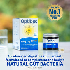 OptiBac label back detailing strains and vegan-friendly features.