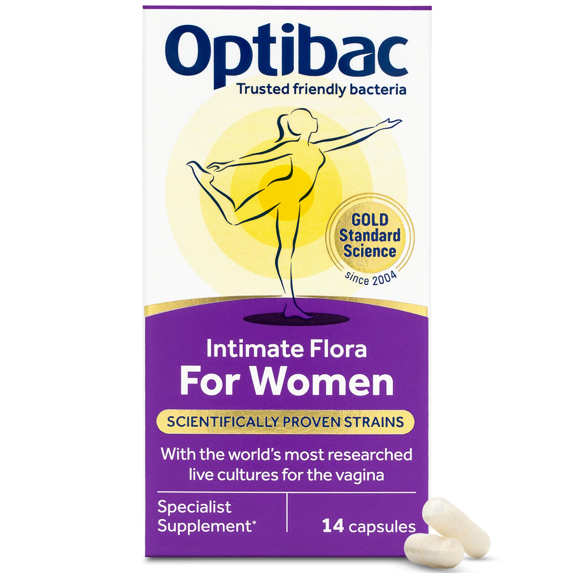 OptiBac For Women bottle for daily probiotic use
