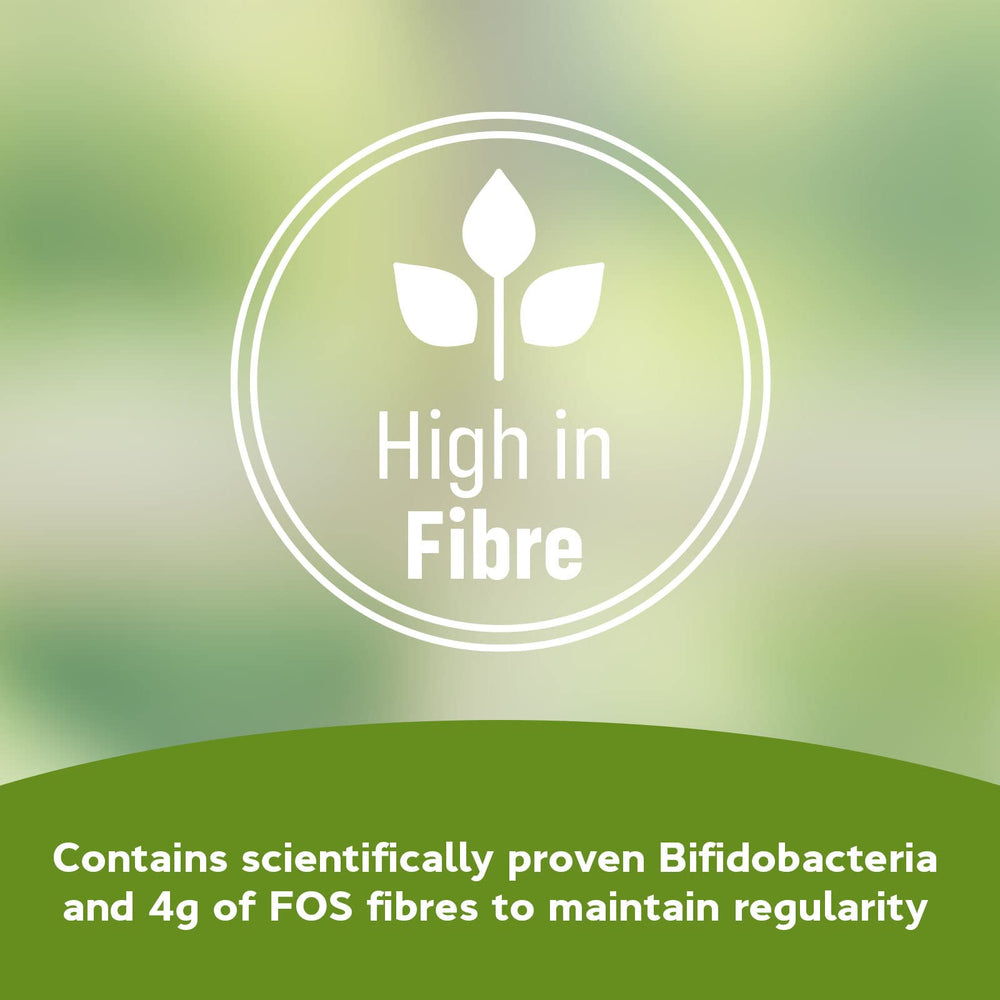 Optibac Probiotics powder mixed into smoothie for daily fibre