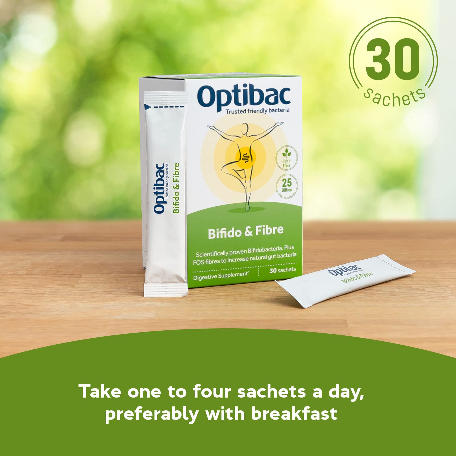 Optibac Probiotics powder vegan and gluten free label on packaging