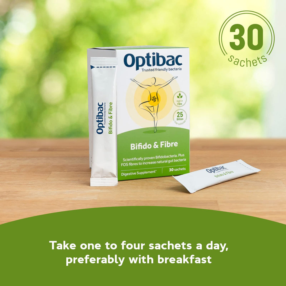 Optibac Probiotics powder vegan and gluten free label on packaging