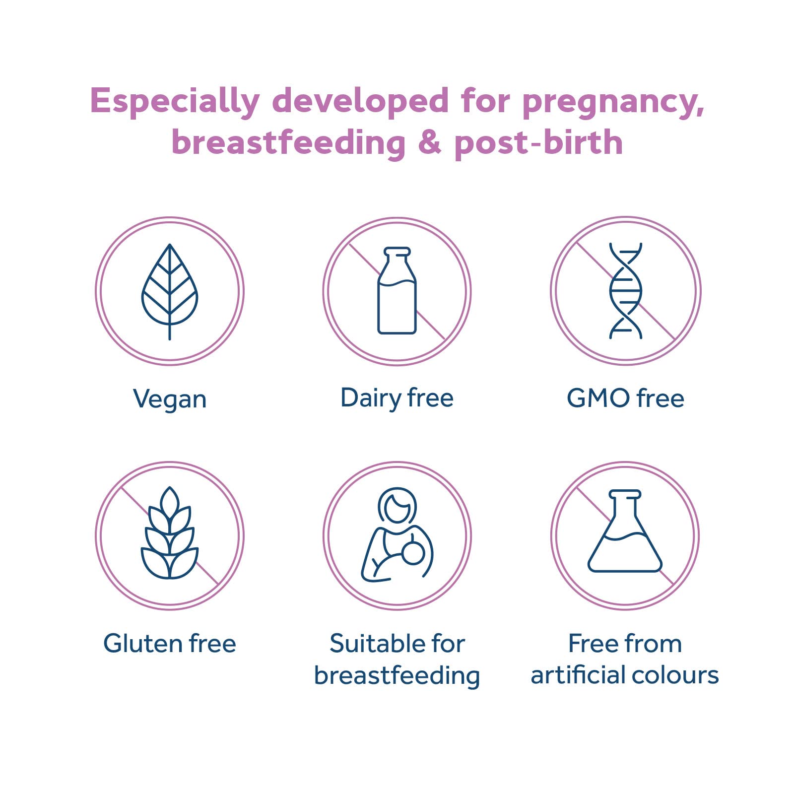 Optibac Probiotics Pregnancy label detail showing vegan capsules.
