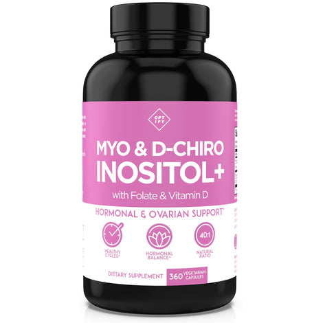 Optify Inositol for Women bottle front showing packaging for hormonal balance support