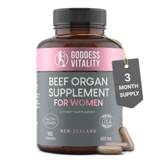 Optimal Carnivore beef-organ supplement bottle for whole-food cycle support.