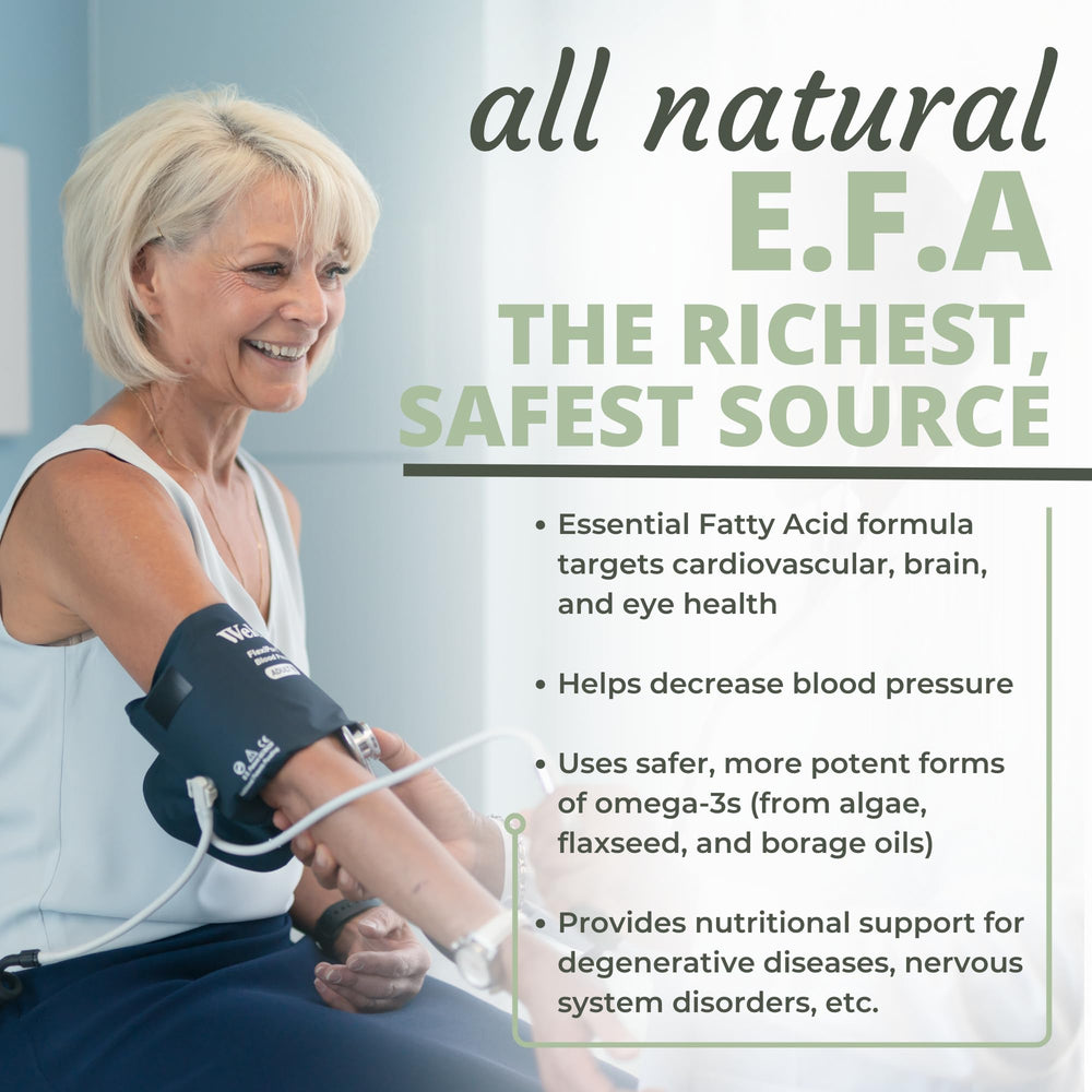 Optimal Health Systems EFA badge indicating dairy-free gluten-free non-GMO formula