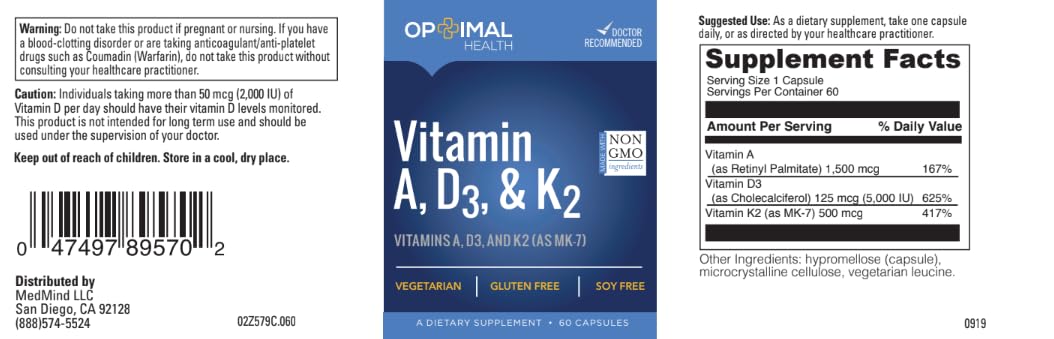 OPTIMALHEALTH Vitamin ADK use on desk proves easy daily routine