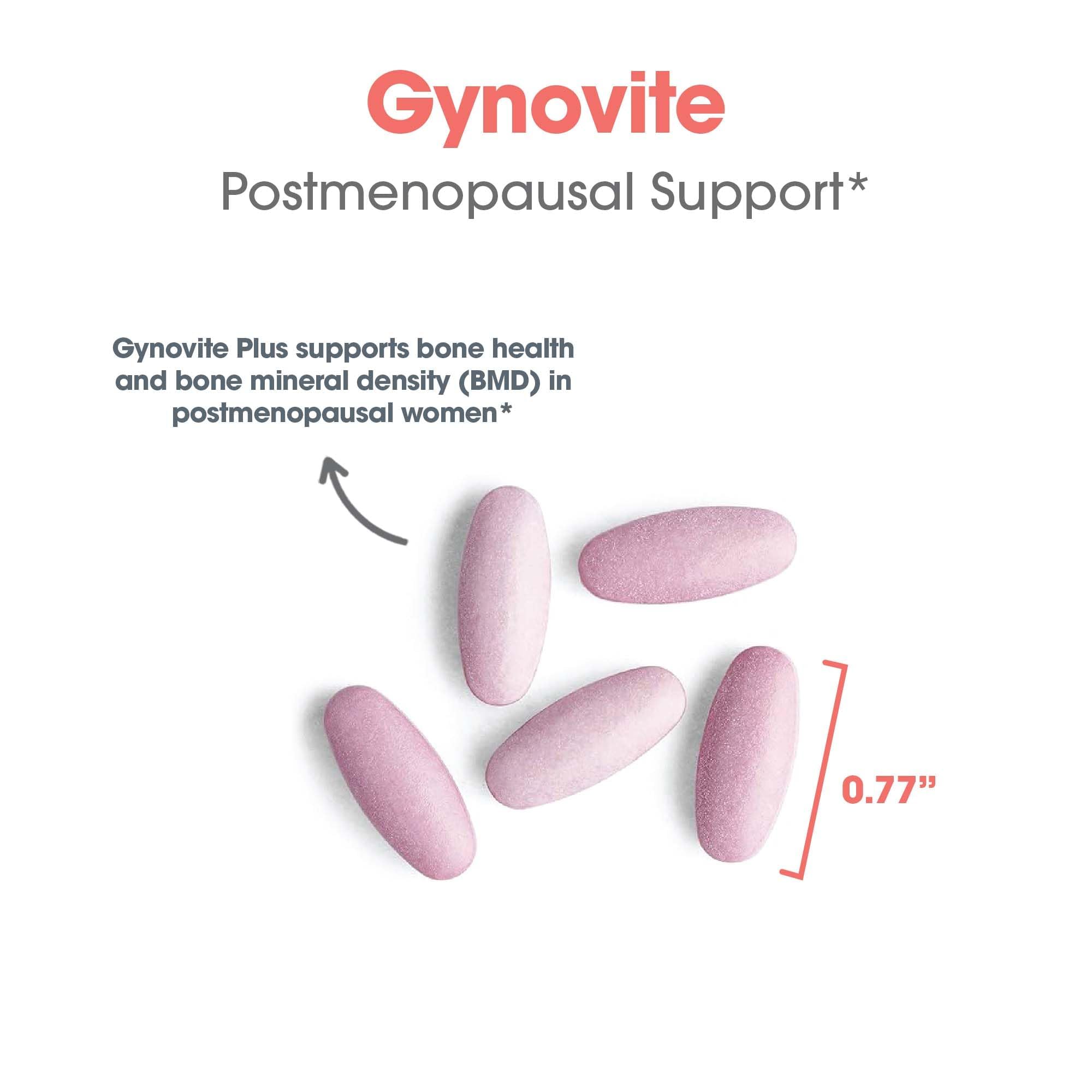 Optimox Gynovite pill-count on table for simple daily dosing.