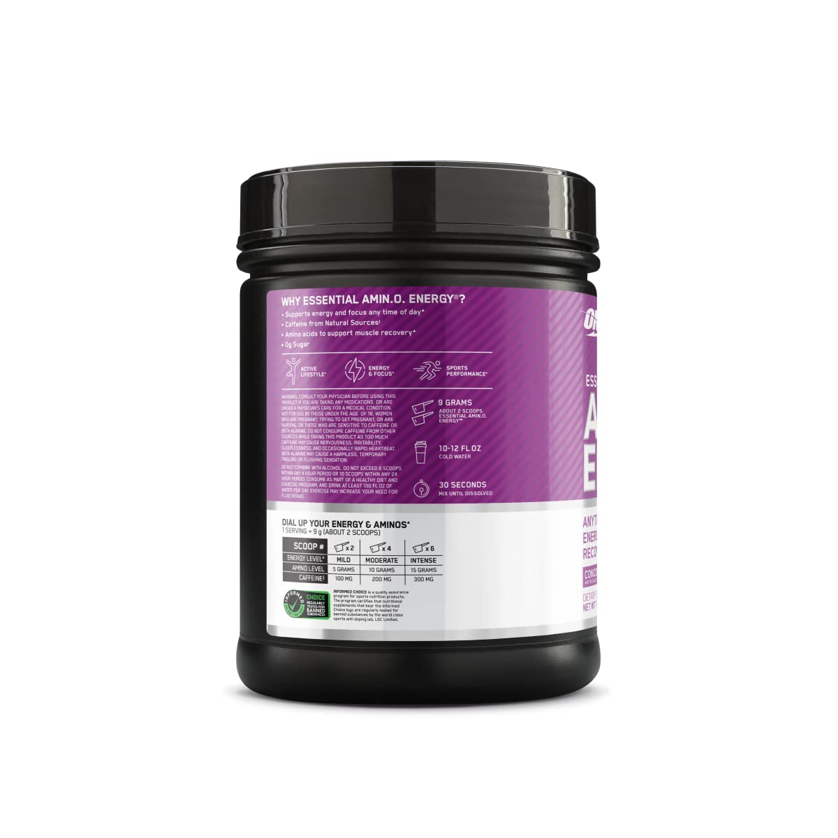Optimum Nutrition Amino Energy 65 servings tub for daily use