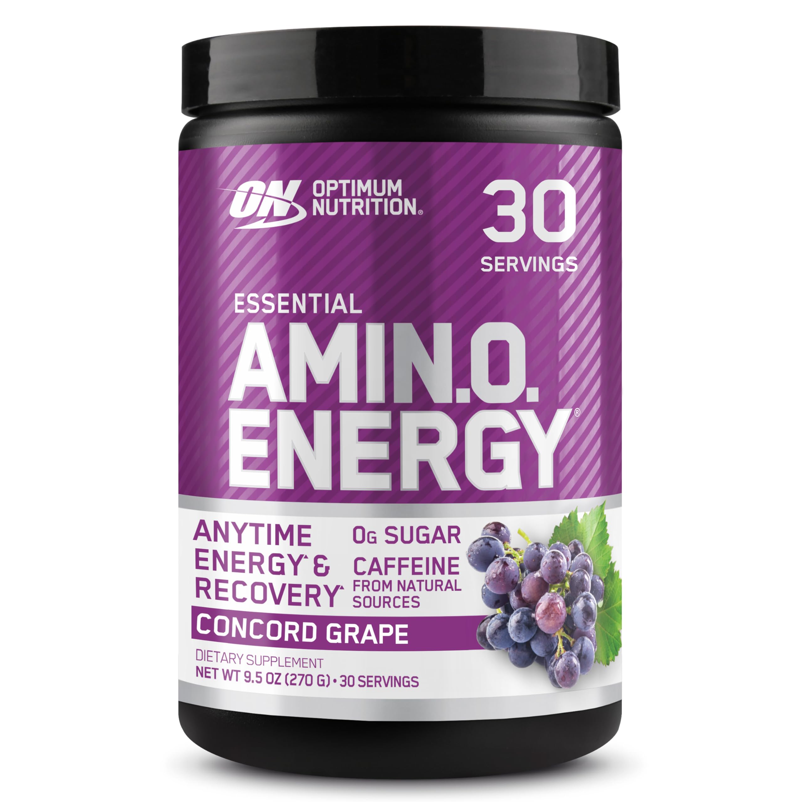 Optimum Nutrition Amino Energy bottle front view for quick energy and focus during workouts.