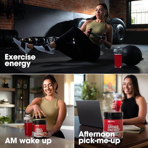 Optimum Nutrition Amino Energy caffeine-boost conveys daytime energy support