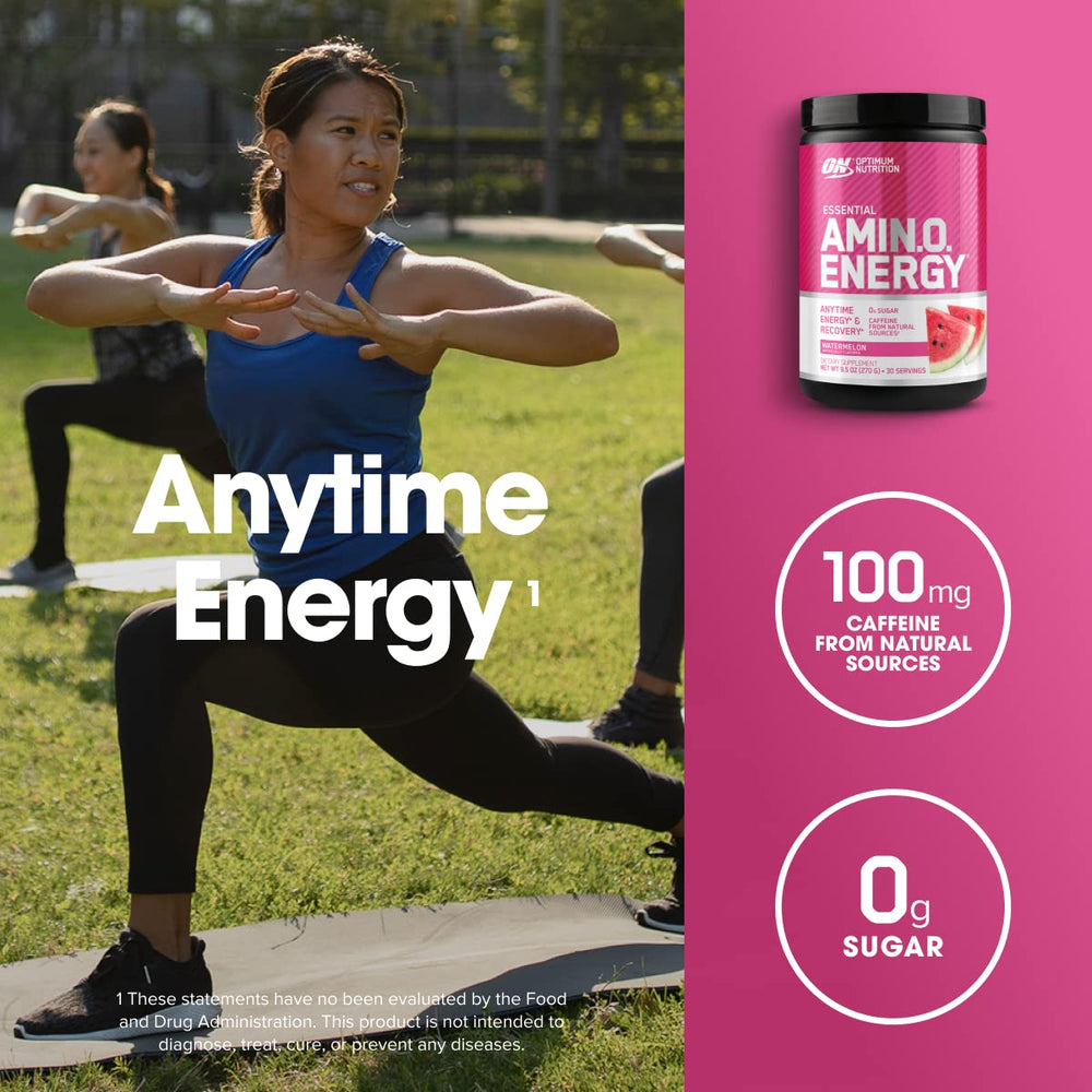 Optimum Nutrition Amino Energy with green tea extract supports daytime focus