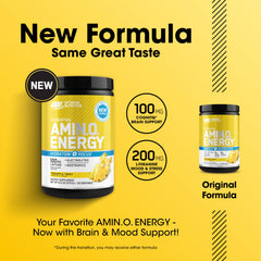 Optimum Nutrition Amino Energy Pineapple Twist mixed drink in glass for hydration