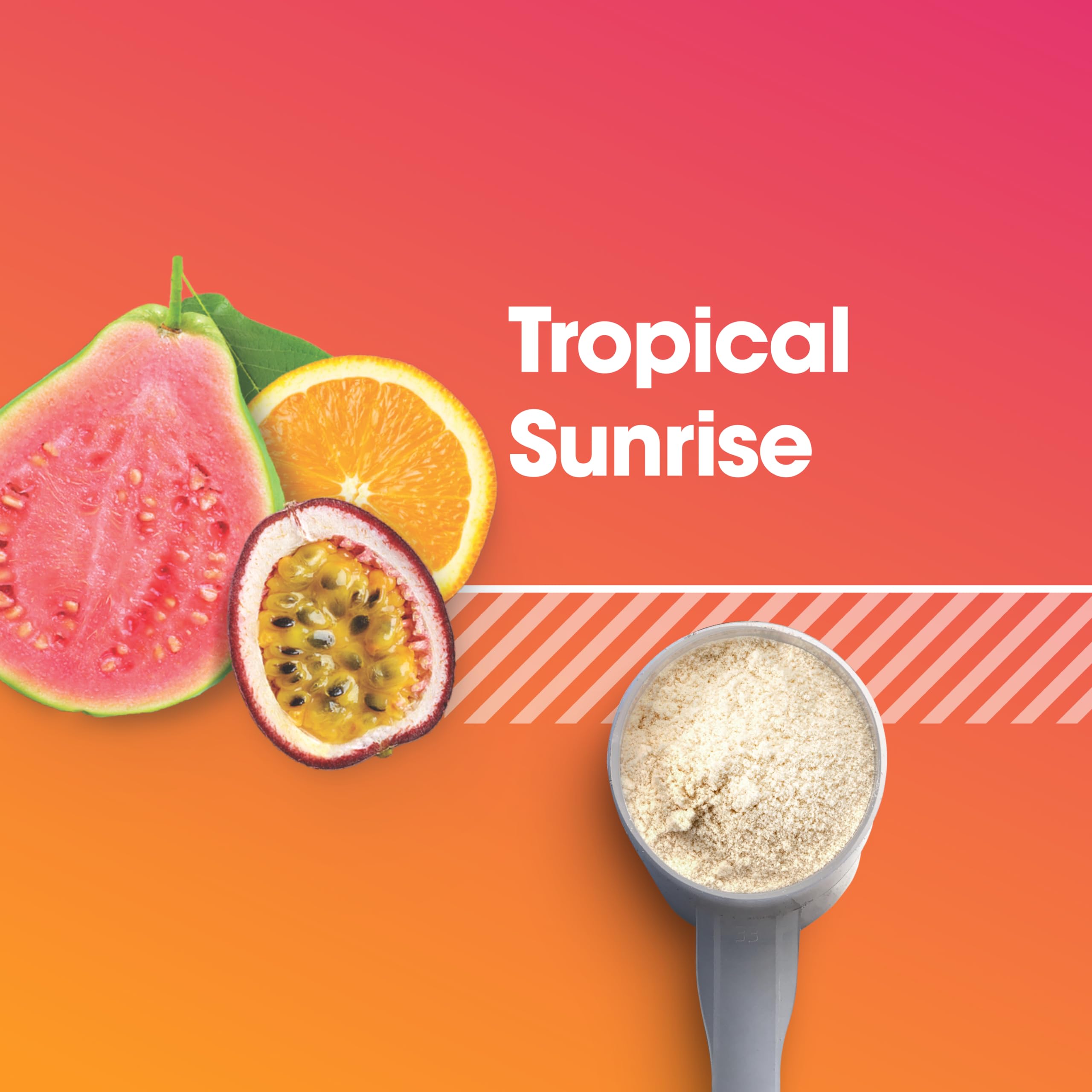Optimum Nutrition Amino Energy Tropical Sunrise scoop for accurate, convenient serving.
