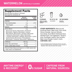 Optimum Nutrition Amino Energy Watermelon dissolving in water for refreshing lift
