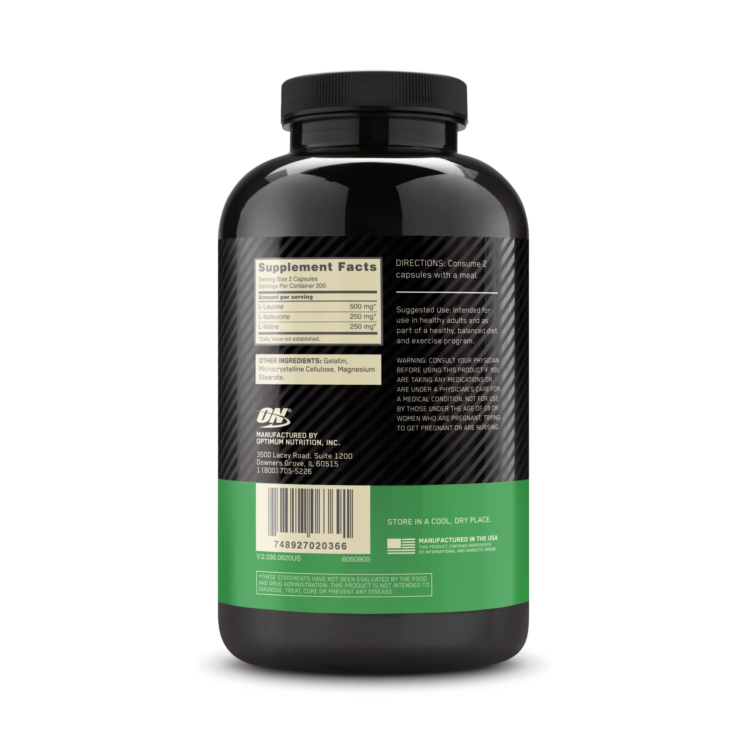 Active athlete using Optimum Nutrition BCAA 1000 during cooldown