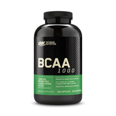Optimum Nutrition BCAA 1000 capsules bottle for recovery support