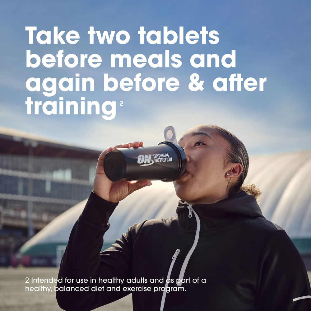 Morning use: Optimum Nutrition BCAA 1000 capsules before training