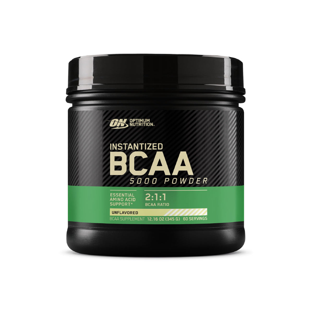 Optimum Nutrition BCAA 5000 powder unflavored ready for easy mixing in water.