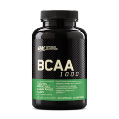 Optimum Nutrition BCAA capsules bottle for daily amino acid support.
