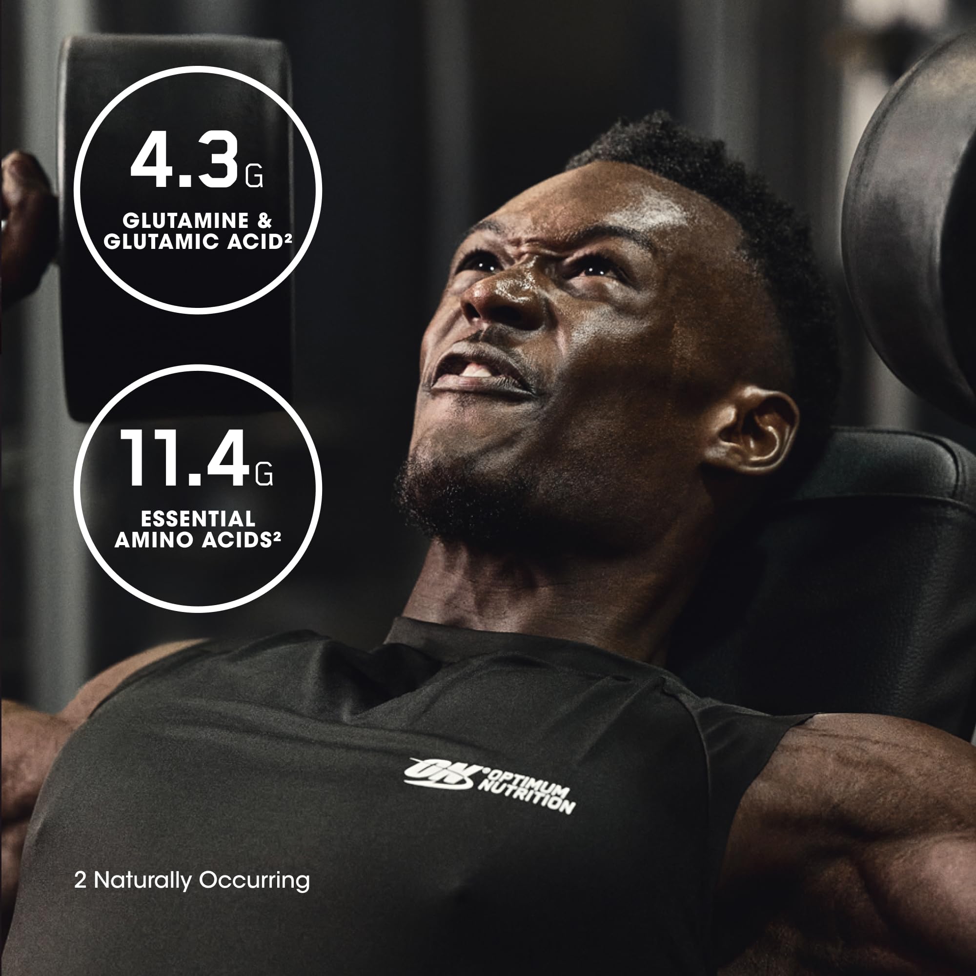 Athlete enjoying an Optimum Nutrition shake as part of recovery routine.