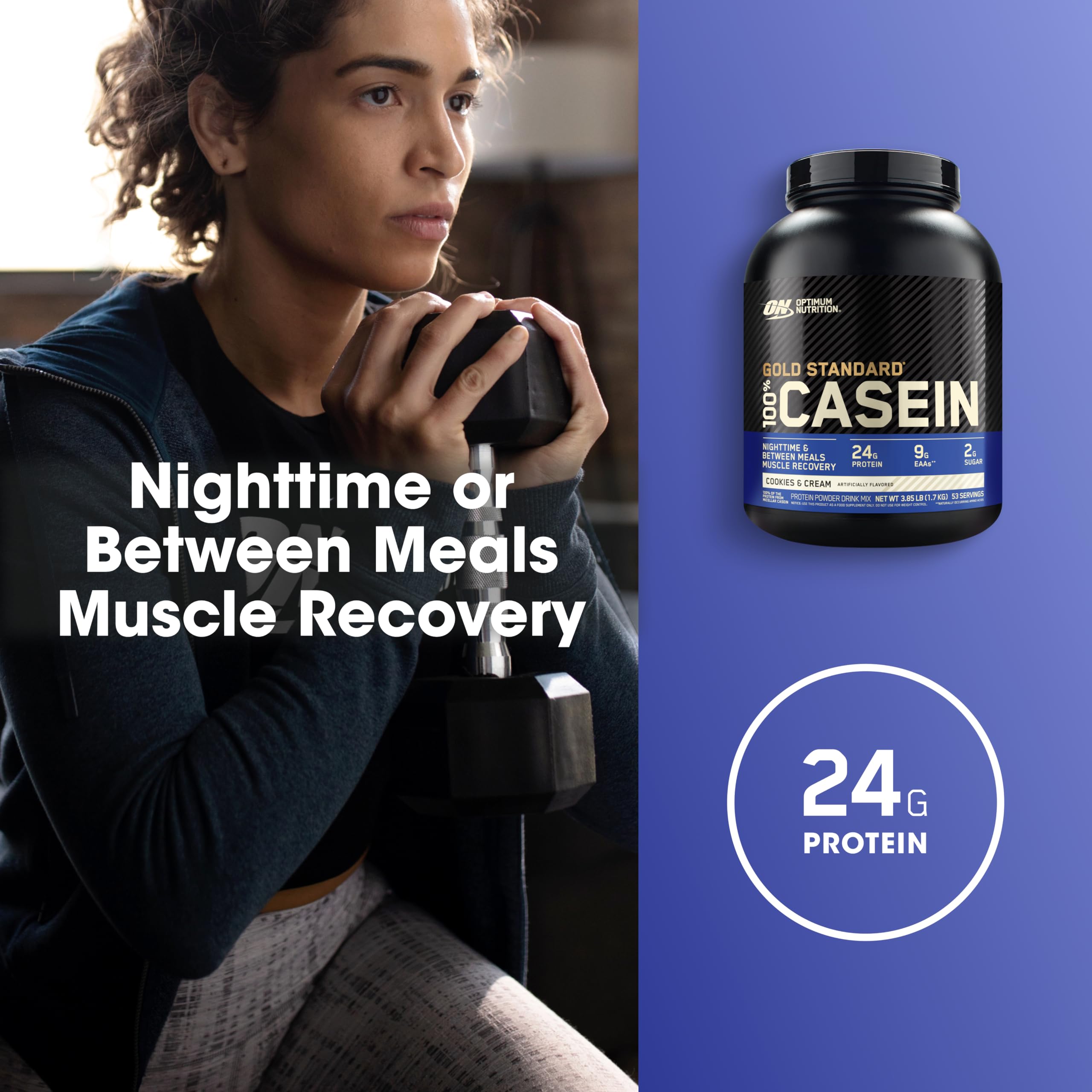 Optimum Nutrition micellar casein label highlights minerals per serving