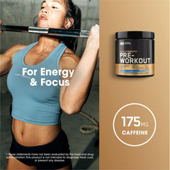 Optimum Nutrition Gold Standard Pre-Workout caffeine per serving supports quick energy