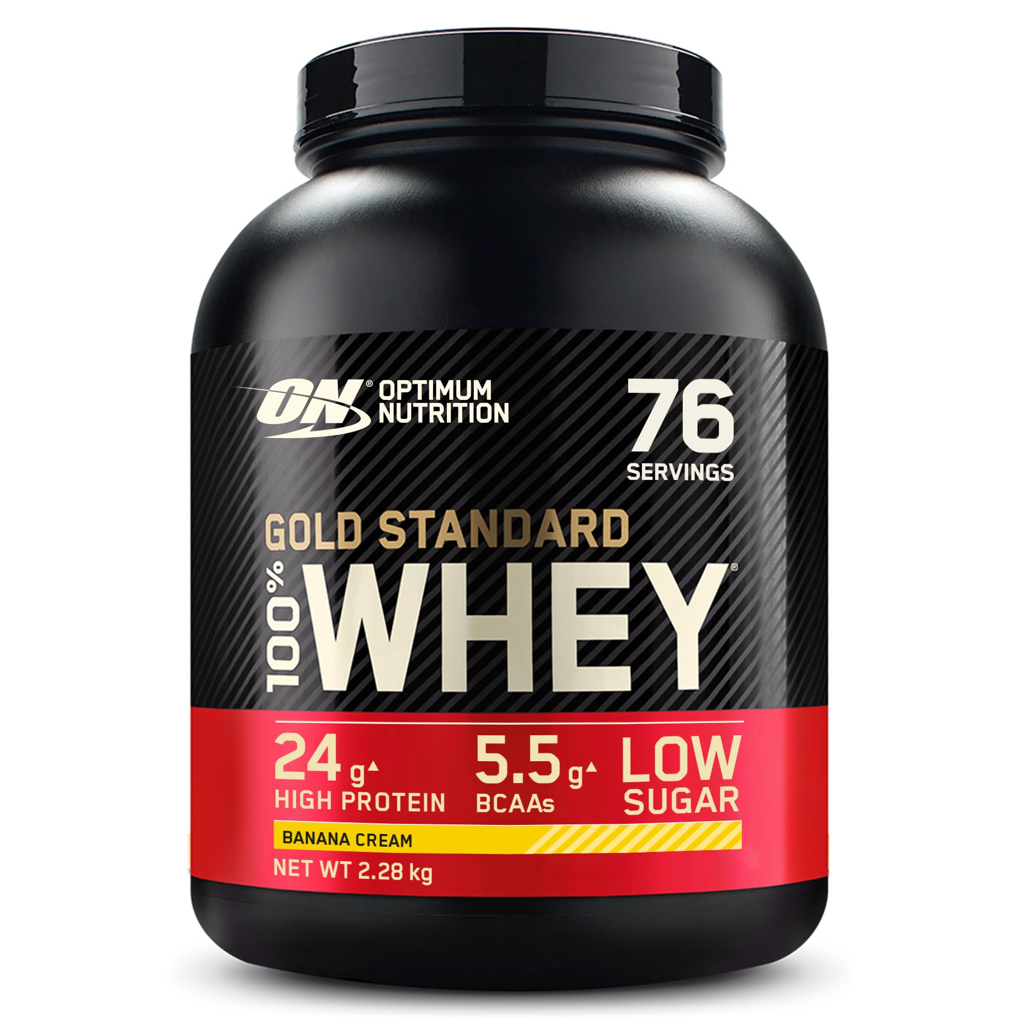 Optimum Nutrition Gold Standard Whey Banana Cream scoop for fast post-workout protein