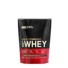 Optimum Nutrition Gold Standard Whey front packaging, ideal for post-workout recovery.