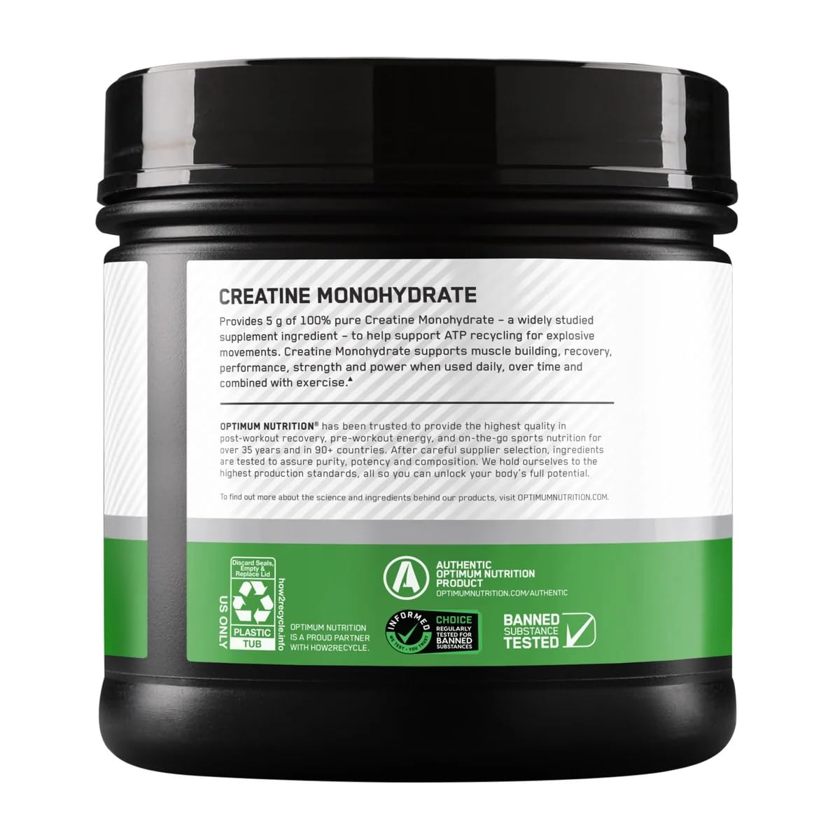 Optimum Nutrition micronized powder for quick mix and smooth texture.