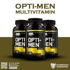 Opti-Men daily dosing visual with morning, noon, and evening meals.