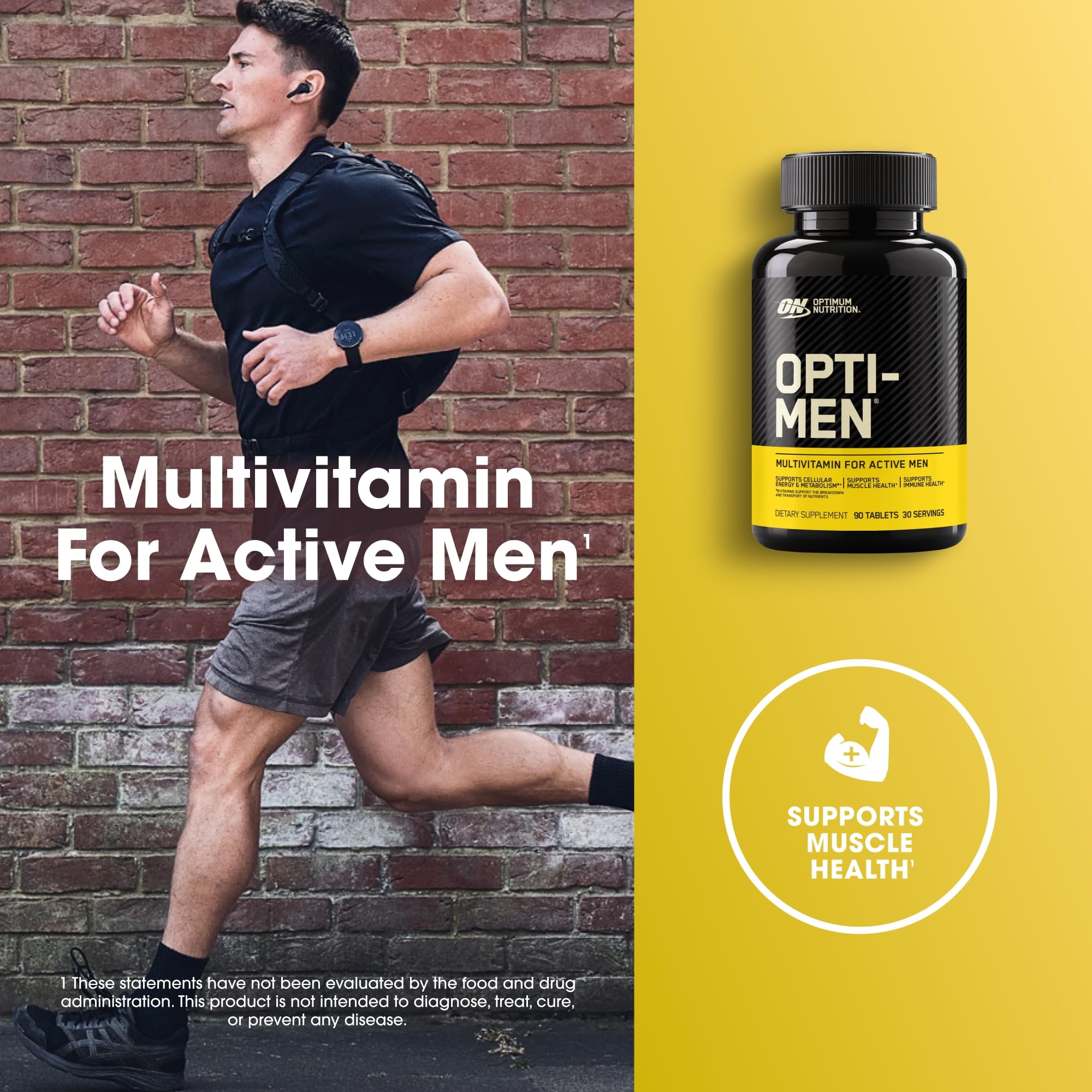 Optimum Nutrition Opti-Men daily packaging ready for a consistent morning routine.