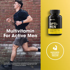 Optimum Nutrition Opti-Men daily packaging ready for a consistent morning routine.